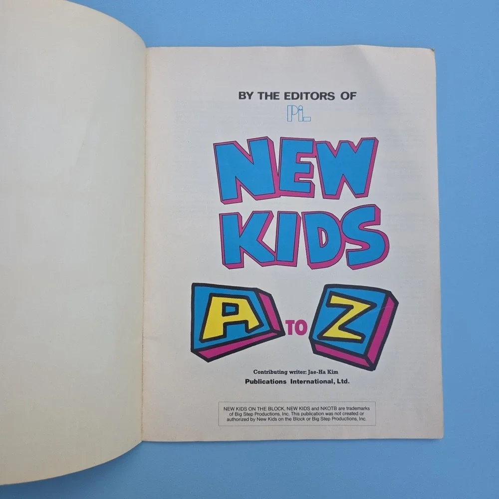 New Kids on the Block Magazine NKOTB New Kids A to Z 1991 Vintage